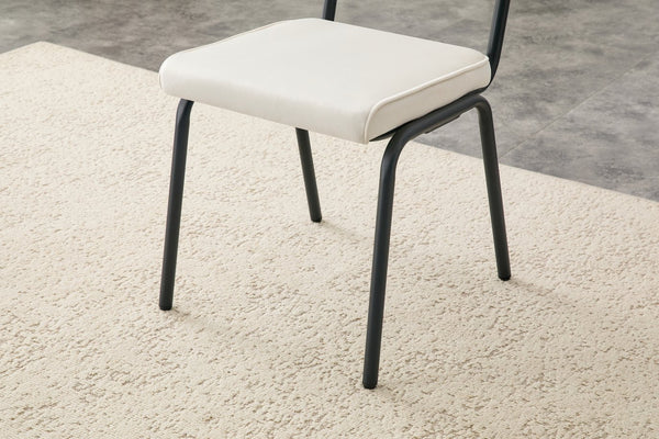 English Elm Dining Chairs Set of 2 Velvet Upholstered with Hangable Arms and Metal Legs W3493P449276