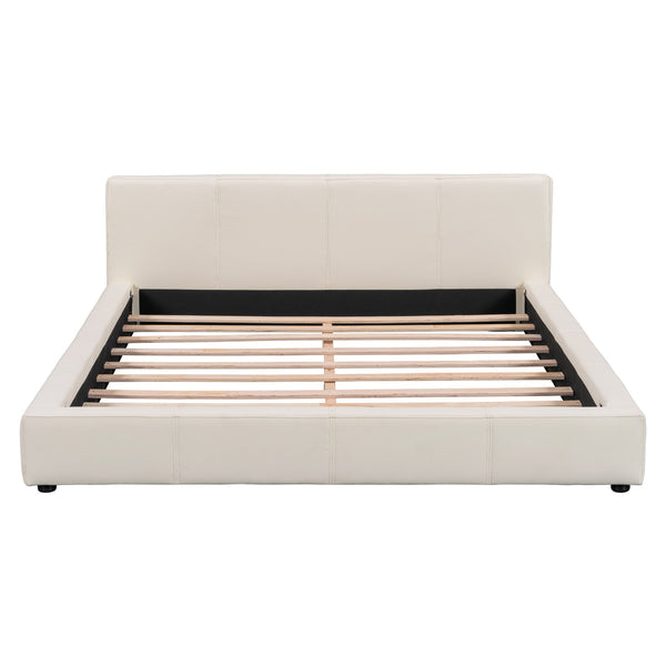 English Elm Christopher Knight Home® - [Stylish Stylish Beige Upholstered Bed – Modern Comfort & Durability For Your Bedroom, Fits All Mattress Sizes N769P241233K