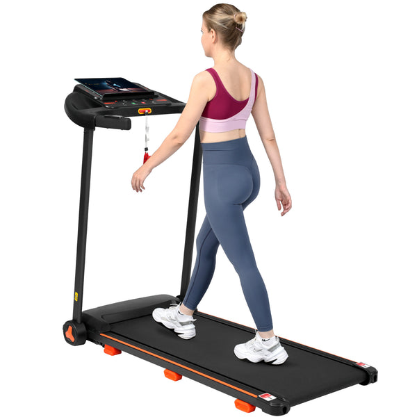 English Elm Treadmills Folding Home Fitness Machine 2.5hp Motor Shock Absorbing Belt Bluetooth Speaker N728P266573A