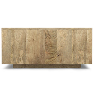 English Elm Lockhart Natural Square Coffee Table — Handcrafted Mango Wood, 30" x 30" Modern Urban Centerpiece B136P203476