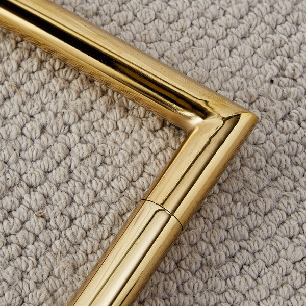 English Elm Modern Gray PU Dining Chair with Gold Arched Legs — Comfortable High-Density Sponge Seat, Easy Assemble W1512P389340