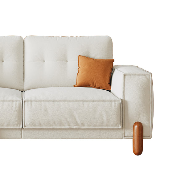 English Elm Couches Cloud-Like Chenille Loveseat 65" Compact Tufted Sofa 24" Deep Seat 900lb Sturdy Frame W2656P171901