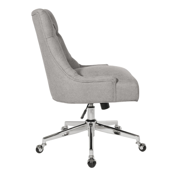 OSP Home Furnishings Amelia Office Chair Fog