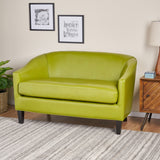 Christopher Knight Home® - Noble House - Justine Green Leather Loveseat