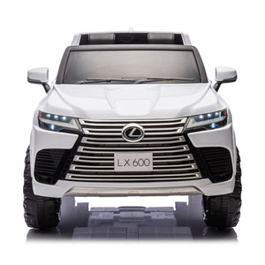 English Elm Licensed Lexus Lx600 24v Two Seater Kids Ride on Suv with Remote and Suspension White W1578P339060