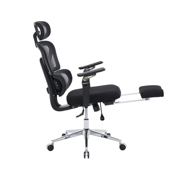 English Elm Ergonomic Mesh Home Office Chair with Massage Lumbar 6d Arms and 4d Headrest W2069P454356