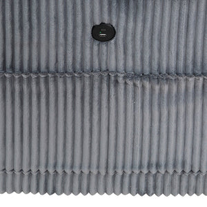 English Elm Modern Armless Chair with Hidden Storage Corduroy Upholstery Modular Accent Seat for Living Rooms Dark Gray 25 L x 31.75 W x 22.5 H B011P206266