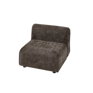 English Elm Modern Curved Accent Chair Plush Cloud Cushioning Sculptural Form for Any Room N767P399471R