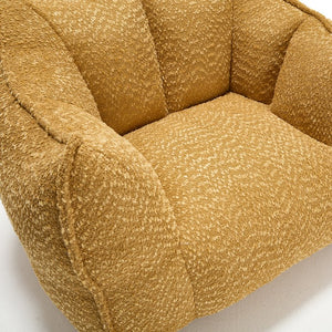 English Elm Sofa plush beanbag chair with superfiber cover and resilient foam filling for ultimate home comfort and relaxation Yellow W1996P252269