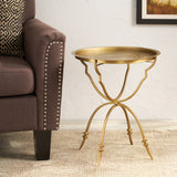 Christopher Knight Home® - Noble House - Begole Vintage Style Handcrafted Iron Tray Top Side Table