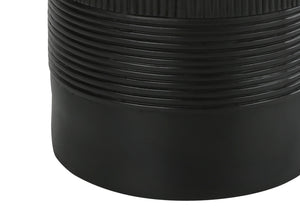 English Elm Lighting, Curved Ceramic Table Lamp with Ivory Linen Shade and Gold Finial, 24" Height, Transitional Black 16 L x 16 W x 20 H B2710P220084