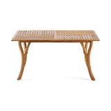 Christopher Knight Home® - Noble House - Hermosa Teak Finish Acacia Wood Rectangular Dining Table