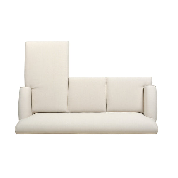 English Elm Jennifer Taylor Home - Alana 88" L-Shape Reversible Sectional Sofa with Linen Beige Upholstery, Kiln-Dried Frame, Foam Comfort B2719P238357
