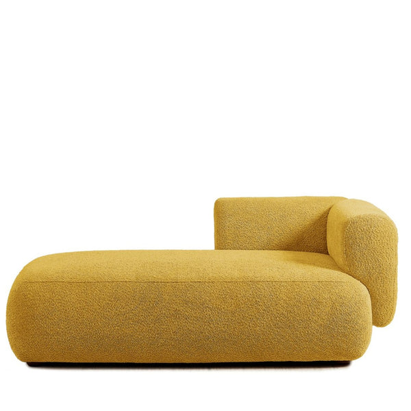 English Elm Upholstered Boucle Chaise Lounge with Foam Spring Comfort for Bedroom or Living Room W5515P437370