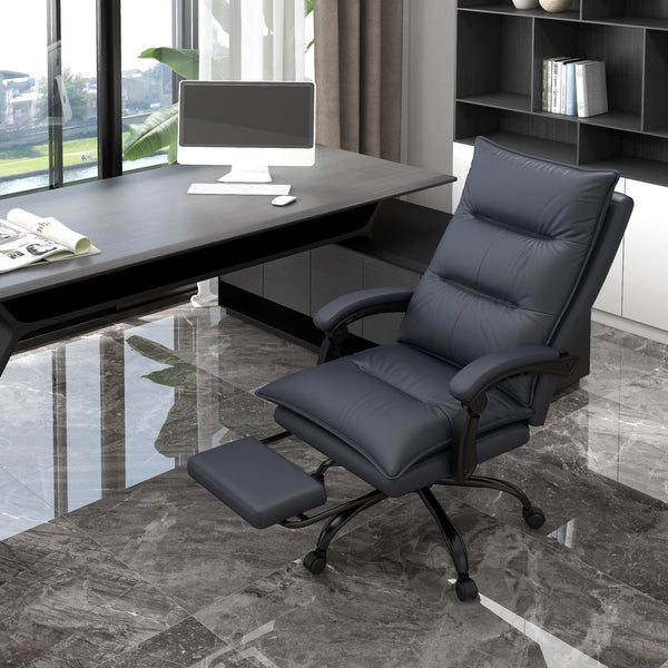 English Elm Vinsetto Microfiber Office Chair with Massage, Heat, Recline to 155°, Footrest & Lumbar Support W2225P173842