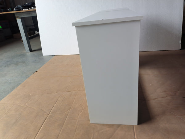 English Elm 3-in-1 Kids Bookshelf with Chalkboard & Large Toy Bin, Modern White Organizer for Playroom Fun W808P362280