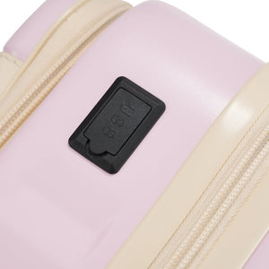 English Elm Front Access Hardside 3 Piece Travel Set with Usb Port Spinner Wheels and Tsa Lock Pink N732P326130U