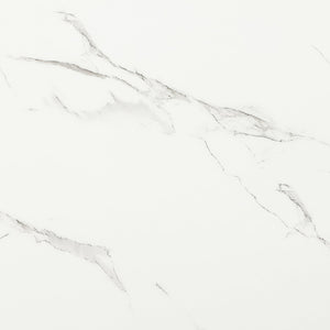 English Elm Donnie Solid Wood Dining Table with Marble-Look Top, Natural Farmhouse Finish, Seats 6 Sturdy B201S00437