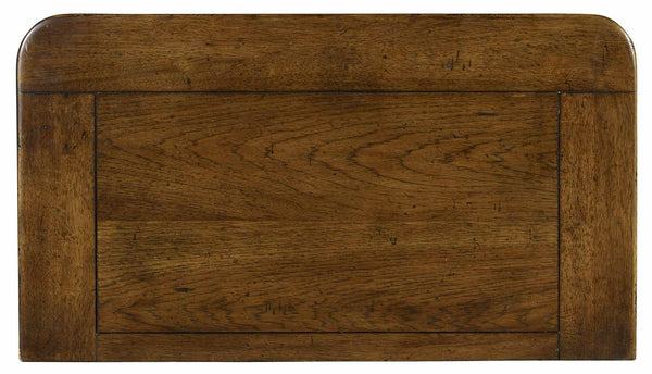 Hooker Furniture Archivist Pecky Pecan Three-Drawer Nightstand With Touch Dimmer, Cord Clip & Antique Bronze Hardware 5447-90016