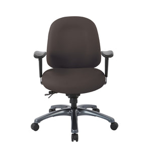 OSP Home Furnishings Multi-function Ergonomic Mid Back Office Chair with Lumbar Support and Titanium Base Java 8512-R102