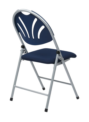 OSP Home Furnishings Folding Chair with Ventilated Mesh Seat and Steel Frame for Office or Event Seating FC8100NS-7