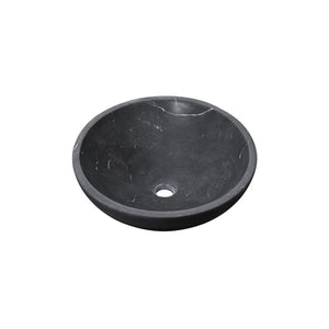 English Elm Luxury Solid Natural Marble Vessel Sink Round Matte Stone Basin Above Counter Vanity W1696P408023