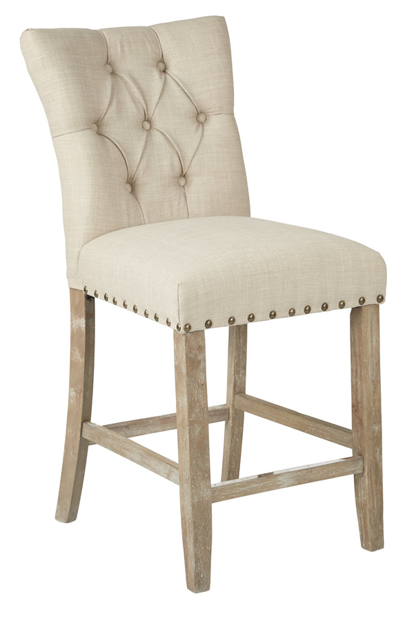 OSP Home Furnishings Preston 24" Counter Stool Marlow Burlap