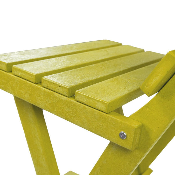 English Elm Harbor Point Recycled Hdpe Outdoor Folding Bar Stool Patio Deck All Season Seating Yellow B2745P409653