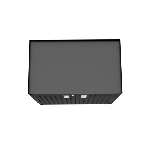 English Elm Rolling Metal Garage Cabinet with Locking Doors Diamond Texture Industrial Storage Charcoal Grey B365P398225