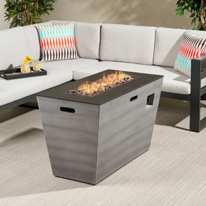 Christopher Knight Home® - Noble House - Langton Outdoor 40-Inch Rectangular Fire Pit