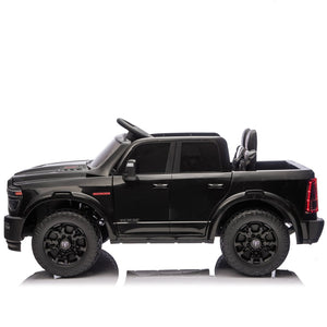 English Elm 24v Licensed Dodge Ram 2500 Kids Ride on Truck with Remote and 4-wheel Suspension W1578P305880