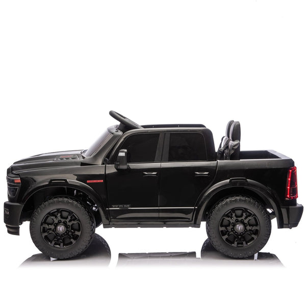 English Elm 24v Licensed Dodge Ram 2500 Kids Ride on Truck with Remote and 4-wheel Suspension W1578P305880