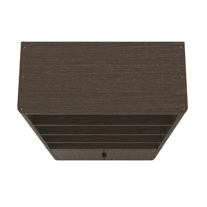 English Elm Rivington 40" Bookcase Cabinet with Soft-Close Doors, 4 Open Shelves, Adjustable Storage Appeal Walnut B365S00019
