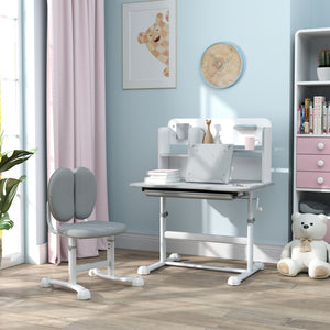 English Elm Qaba Kids Desk And Chair Set - Ergonomic, Adjustable Study Space With Storage, Tilt Desktop For Comfort W2225P229580-GIGA