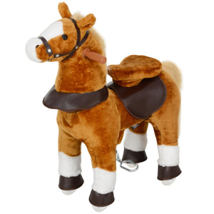 English Elm Qaba Battery Powered Toddler Ride on Pony with Music Soft Touch Foam Seat Pu Wheels W2225P249746