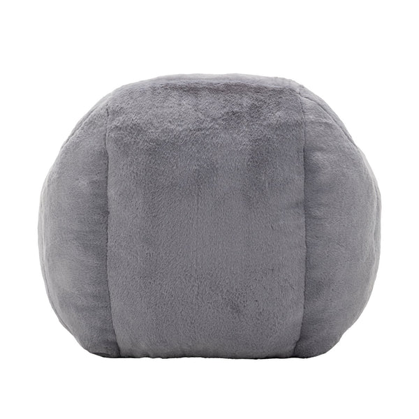 English Elm Bean Bag Chair – Plush Faux Fur Floor Sofa With Back Support For Ultimate Comfort In Any Room W2200P326889