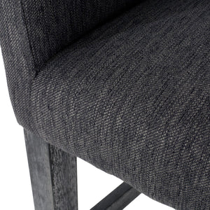 English Elm Upholstered Counter Stool with Arms Rubberwood Frame for Kitchen Island or Home Bar N780P365871C