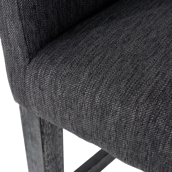 English Elm Upholstered Counter Stool with Arms Rubberwood Frame for Kitchen Island or Home Bar N780P365871C
