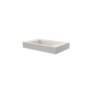 English Elm Stone Resin Solid Surface Vessel Sink Seamless Low Profile Spa Bathroom Basin T3785P355784