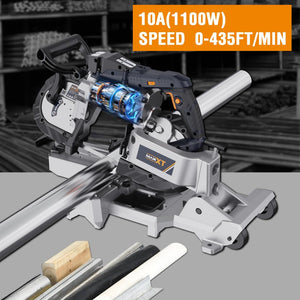 English Elm Band Saw Portable 10 Amp Variable Speed Aluminum Base with Led Light for Metal Wood T3177P305061