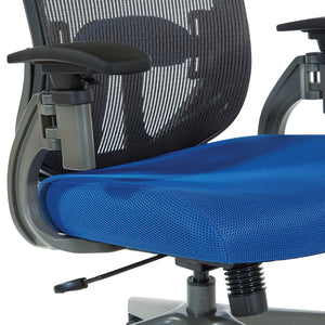 OSP Home Furnishings Vertical Mesh Back Ergonomic Office Chair with Lumbar Support and Pneumatic Lift 889-7TG1N4421G