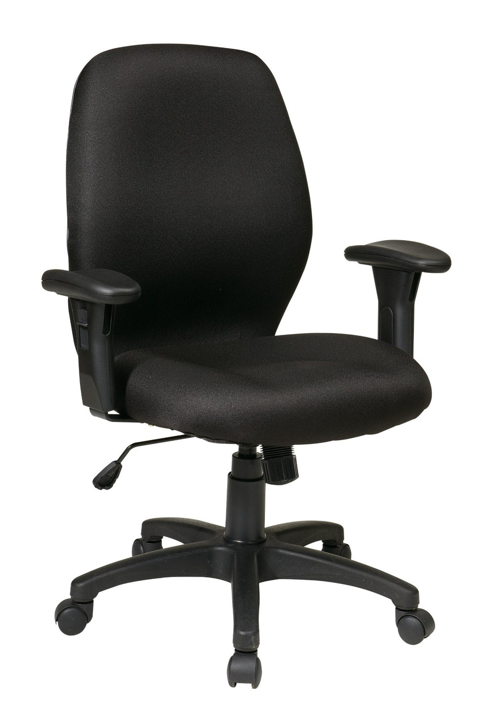 OSP Home Furnishings Icon Ergonomic Synchro Tilt Office Chair with Lumbar Support and Contoured Fabric Seat 50321-231