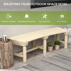 English Elm Outsunny Semicircular Wooden Garden Bench – Elegant Wrap-Around Outdoor Seating For Patios & Yards W2225P174107-GIGA