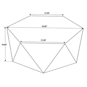 English Elm Athena Handcrafted Hexagonal Mango Wood Coffee Table with Sculpted Facets, Natural Organic Finish B062P333447