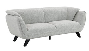 English Elm Nayeli Light Gray Boucle Sofa with Pocket Coil Seats, Sturdy Pine Frame, Plush Foam Cushions, 65" Wide Comfort B2726P265301