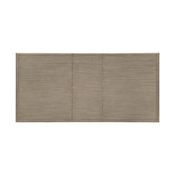 English Elm Modern Oak Veneer Extendable Dining Set with Four Upholstered Chairs Gray Finish B011S01550