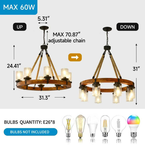 English Elm Modern Crystal Branch Chandelier Gold Aluminum Adjustable Arms Dining Room Glam W5008P390671