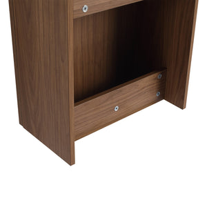 English Elm 18.5" Wall-Mounted Bathroom Vanity With Resin Sink, Soft-Close Door & Stylish Natural Walnut Finish W1972P362141
