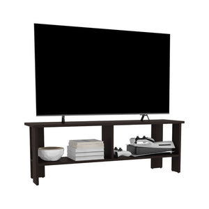 English Elm Tv Stand In Dark Oak - Sleek Design With 2 Shelves For Media Storage, Easy Assembly & Eco-Friendly B097P296803-GIGA