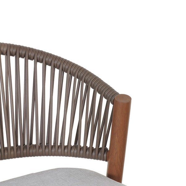 English Elm Christopher Knight Home® - Outdoor 30.25" Barstool Set Of 2 - Stylish Aluminum Frame With Pe Rattan Backrest, Teak Finish N772P245120T